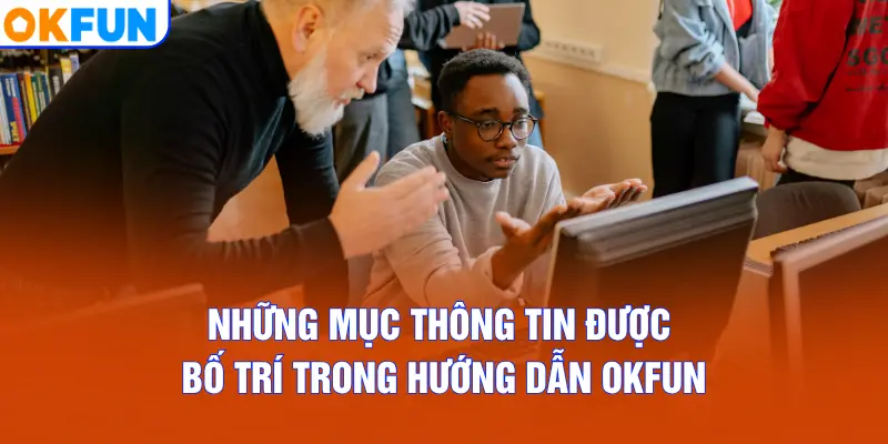 Những mục thông tin được bố trí trong Hướng Dẫn OKFUN